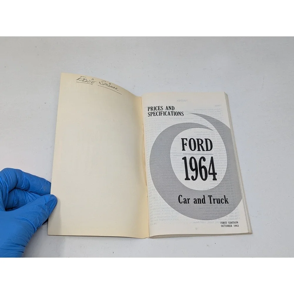 1964 Ford Car & Truck Price &‎ Specifications Sales Brochure Booklet Catalog VTG